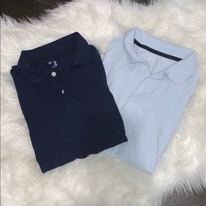 *2 for $15* Light blue and Navy blue polo tshirts